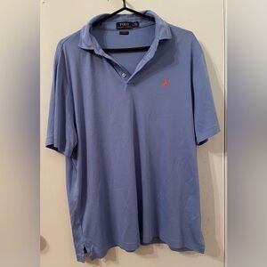 POLO BY RALPH LAUREN SKY BLUE WITH RED HORSE MEN'S SHIRT SIZE Large